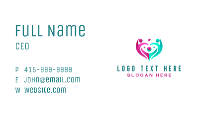 Heart People Community Business Card Image Preview