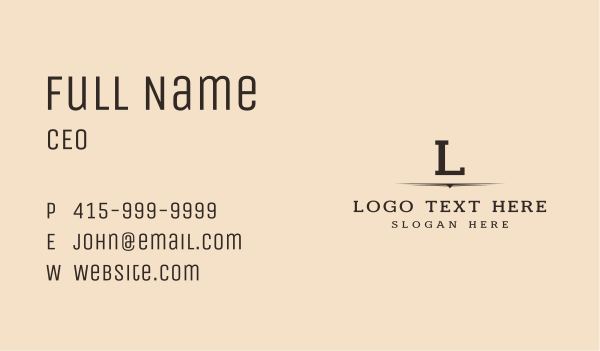 Brown Business Letter Business Card Design Image Preview