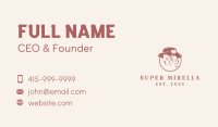 Feminine Fedora Hat Business Card Image Preview