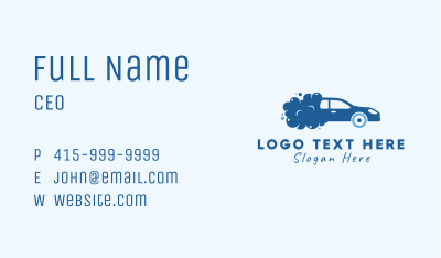 Cleaning Car Wash Business Card