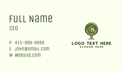 Holistic Nature Tree Business Card Image Preview