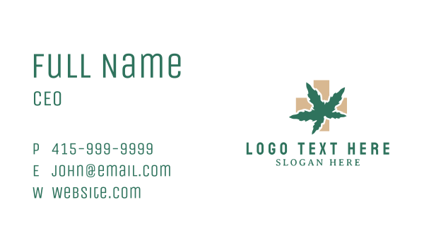 Medical Marijuana Leaf Business Card Design Image Preview