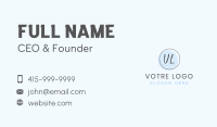 Simple Style Badge Lettermark Business Card Design