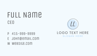 Simple Style Badge Lettermark Business Card Image Preview