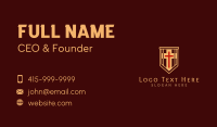 Worship Crucifix Banner Business Card Design