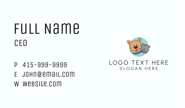 Pet Shop Veterinary  Business Card Design Image Preview