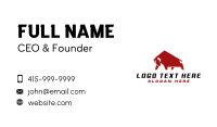 Wild Bull Horn  Business Card Image Preview