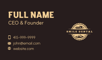 Woodcutting Chainsaw Forest Business Card Design