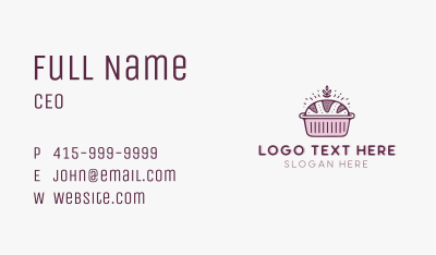 Loaf Bread Baking Business Card Image Preview