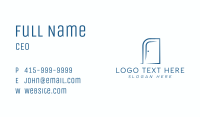 Minimalist Door Furniture Business Card Image Preview