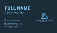 Cloud Transfer Arrow Business Card Preview