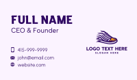 Minimalist Fast Shoes Business Card Preview