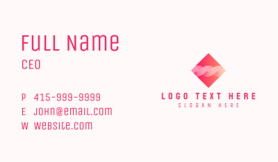 Tech Digital Wave Business Card Image Preview