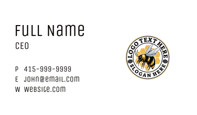 Honey Bee Fly Business Card Image Preview