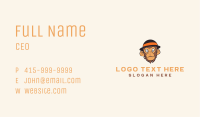 Cartoon Monkey Hat Business Card Image Preview