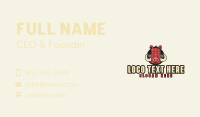 Red Boar Mascot Business Card Image Preview