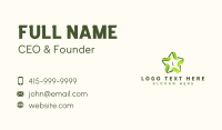 Star Eco Leaves Business Card Design