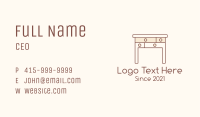 Wood Table Drawer  Business Card Image Preview