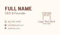 Wood Table Drawer  Business Card Image Preview