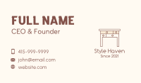 Wood Table Drawer  Business Card Image Preview