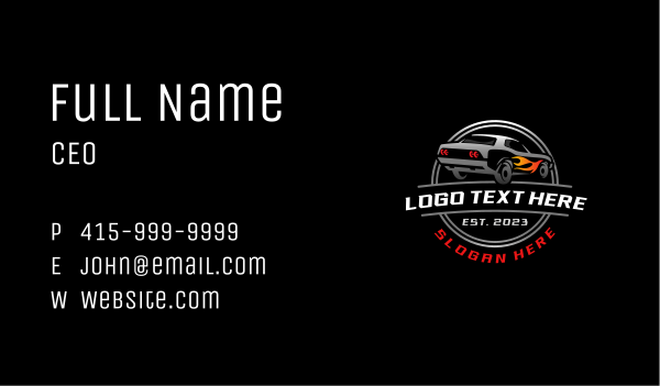 Car Automotive Garage Business Card Design Image Preview