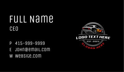 Car Automotive Garage Business Card Image Preview