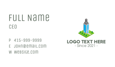 Modern Office Building Business Card Image Preview
