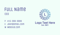 Cyber Radial Letter Business Card Image Preview