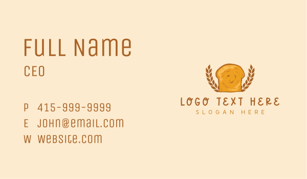 Bread Bakery Wheat Business Card Design Image Preview