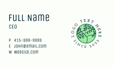 Tree Harvest Agriculture  Business Card