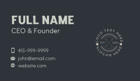 Classic Hipster Badge Business Card Image Preview