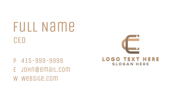 Logistics Company Letter C Business Card Design Image Preview