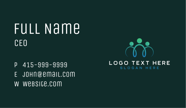 People Team Community Business Card Design Image Preview