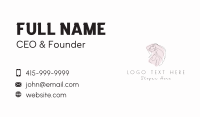 Elegant Lady Hairdresser Business Card Preview