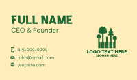 Forest Piano Keys Business Card Image Preview