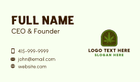 Herbal Cannabis Leaf Business Card Image Preview