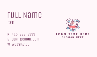 Sailing Boat Toy Store Business Card Image Preview