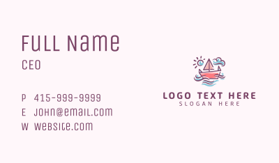 Sailing Boat Toy Store Business Card Image Preview