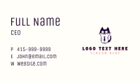 Kitten Pet Grooming Business Card Image Preview