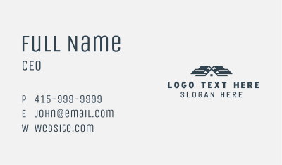 Residential Subdivision Roofing Business Card Image Preview