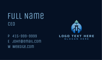 Startup Tech Firm Business Card Image Preview