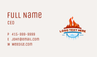 Ice Flame HVAC Business Card Image Preview