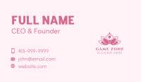 Pink Healing Lotus  Business Card Image Preview