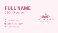 Pink Healing Lotus  Business Card Image Preview