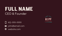 Festival Event Wordmark Business Card Image Preview