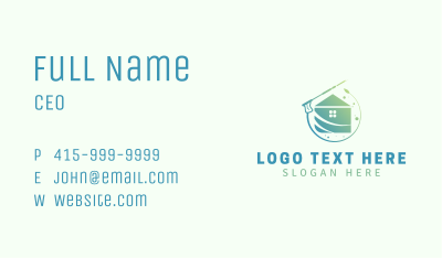 Gradient Home Pressure Washing Business Card Image Preview