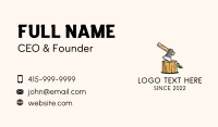 Wood Work Lumberjack  Business Card Image Preview