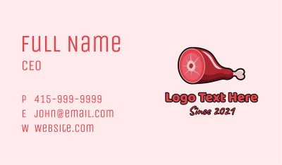 Thigh Meat Cut Business Card