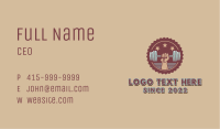 Dumbbell Workout Bodybuilding Business Card Image Preview