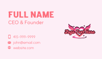 Heart Wings Orbit Business Card Design